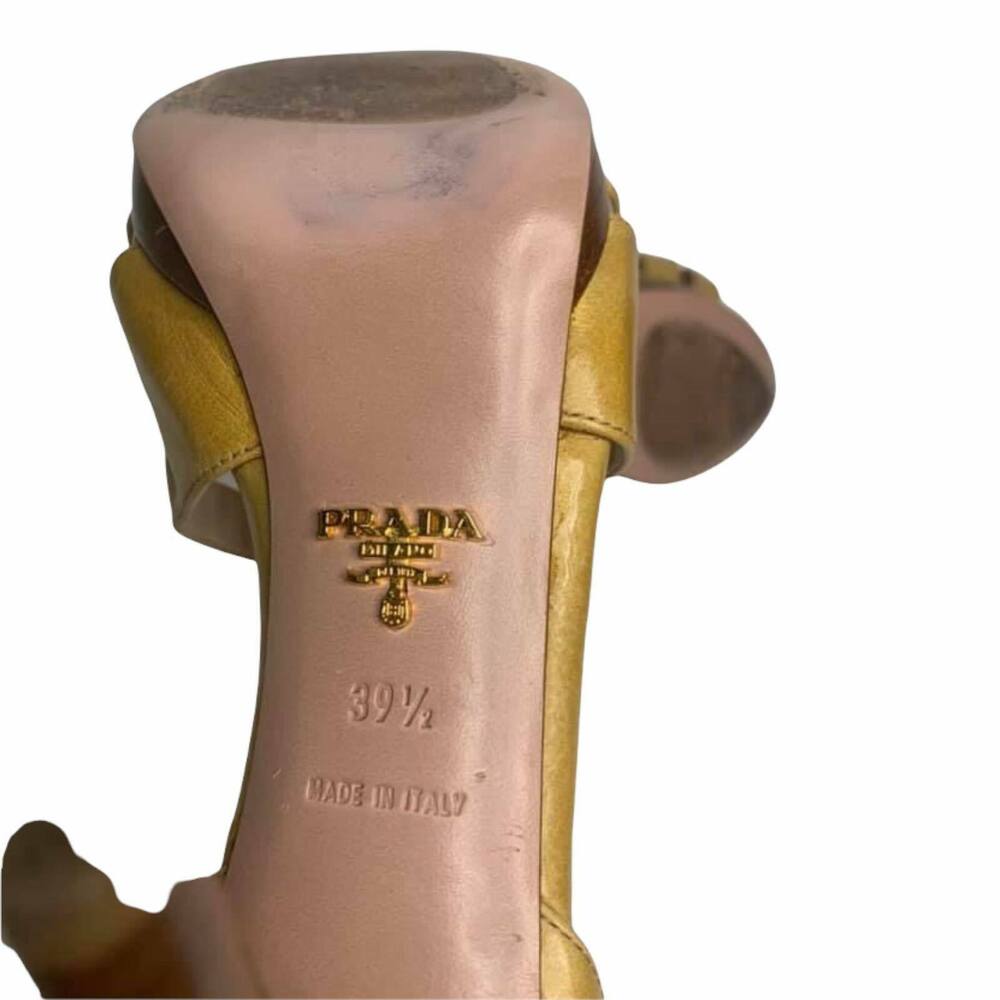 Prada Yellow Platform Strappy Stiletto Heel - Picture 7 of 7